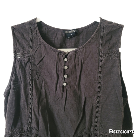 Lucky Brand Black Crewneck Top - Picture 2 of 5